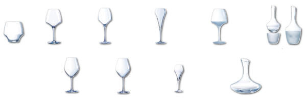 Verres et carafes